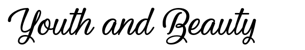 Youth and Beauty font preview